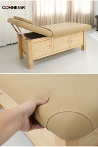 Tempat tidur pijat lipat komersial bahan Aloi aluminium, kasur pijat desain Modern untuk Hotel Salon Spa Rumah penggunaan bulu mata wajah - Product Image 3