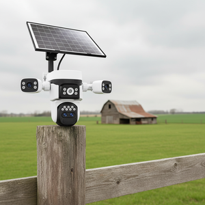 กล้องวงจรปิด Okam Pro แอปพลิเคชัน 12MP CMOS ไร้สาย รองรับเสียงสองทาง กล้องสี่เลนส์ สำหรับภายนอกอาคาร ซูม 10 เท่า หมุนได้ มองเห็นในเวลากลางคืน รองรับ 4G และ Cloud - Product Image 3