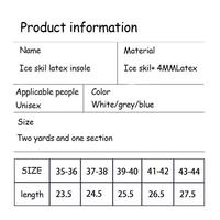 YS MIX Semelle intérieure en Latex de haute qualité Simple 35-46 Bottes de travail Correction Semelles confortables Semelles décontractées pour hommes