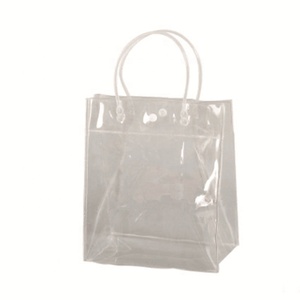 In <span class=keywords><strong>PVC</strong></span> Vòng Lặp Xử Lý Tote Quà Tặng Khuyến Mại Đóng Gói Mất Ra Ngoài Mua Sắm Túi Với Snap Nút Đóng Cửa - Product Image 1