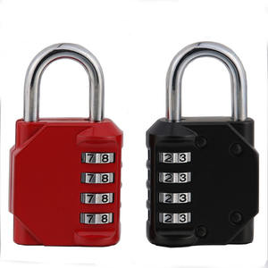 جودة عالية شعار مخصص 4 أرقام رمز سبائك الزنك قابل لإعادة الضبط مجموعة قفل عالية الأمان يضم وظيفة إعادة تعيين كلمة المرور - Product Image 1