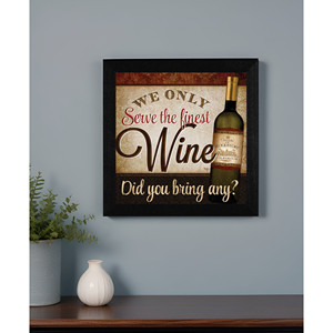 Decorazione per la casa con cornice nera HMS Wall Art con il miglior concetto di servizio di vino - Product Image 1