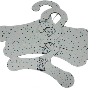 Cintre d'emballage pour vêtements en papier recyclé rose imprimé sur mesure pour chien, <span class=keywords><strong>chat</strong></span>, animal <span class=keywords><strong>de</strong></span> compagnie - Product Image 4