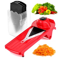 Slimme Handmatige Groente Fruitsnijmachine Shredder Chopper Plastic Vegetarische Snijder Gadget