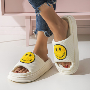 Chaussons en coton à manches ouvertes en lin - Idéaux pour la maison, confortables, antidérapants, avec une bonne respirabilité pour l'intérieur. - Product Image 3