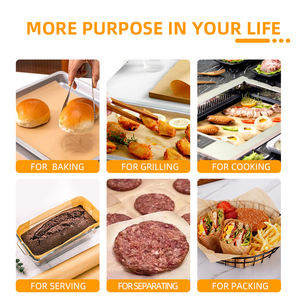 Papel para Hornear Reciclable de Pulpa de Madera con Revestimiento de Silicona de Doble Cara, Antiadherente y de Grado Alimenticio, Cumple con la Normativa EUDR, para Hornear Pasteles - Product Image 3