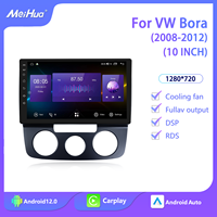 MeiHua Autoradio Android pour VW Jetta/Sagitar/Golf 5/Bora Android13 4 + 32GB Navigation Multimédia Tablette 10 "GPS Stéréo