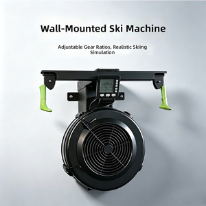 Trineo de Entrenamiento de Esquí Plegable de Acero, Equipo de Acondicionamiento Físico para Montaje en Pared, Máquina de Entrenamiento para Gimnasio - Product Image 1