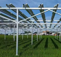Support de montage solaire au sol en aluminium personnalisé Kit de montage au sol Support de module Pv