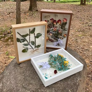 Marco de Fotos <span class=keywords><strong>3D</strong></span> con Relleno, Diseño Floral Ecológico Hecho a Mano, Caja de Regalo con Efecto de Sombra <span class=keywords><strong>3D</strong></span> - Product Image 4
