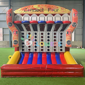 Đảng cho thuê vui vẻ Inflatable thể thao 4 kết nối bốn bóng rổ trò chơi Arcade - Product Image 6