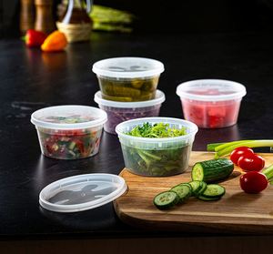 Contenants de stockage en plastique avec couvercles hermétiques, boîte alimentaire pour le contrôle des portions et la préparation des repas, gobelet de 16 oz - Product Image 6