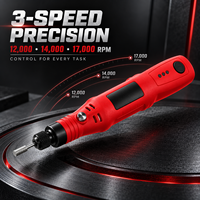 Kit de mini-perceuse et meuleuse au lithium 3,6 V, outil rotatif avec moteur sans balais et vitesse variable pour la découpe, la gravure, le ponçage et le polissage