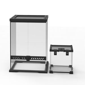 Penutup reptil gakek serangga kaca transparan antilembap gecko terarium Tarantula - Product Image 1