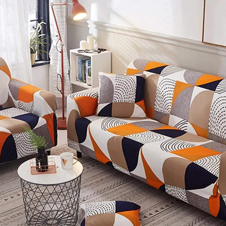 China manufacturer seater elastic stretch selectinal sofa cover l shape sofa couch cover and slipcover for living room