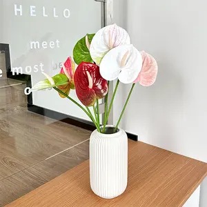 K-0291 Nhân Tạo Hoa Anthurium Gốc Bất Cảm Ứng Anthurium Trang Trí Nhà Máy 3D In Ấn Anthurium Hoa