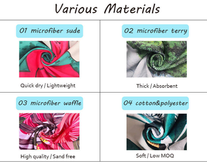 Tùy Chỉnh Sợi Nhỏ Thân Thiện Với Môi Nhanh Chóng Khô Sọc Thăng hoa Kỹ Thuật Số Bãi Biển Khăn In Logo Thể Thao Khuyến Mãi Cá Nhân Mềm - Product Image 5