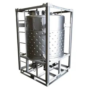 1000L Stainless Steel Ibc Storage Tank Square Water Tank Metal Container