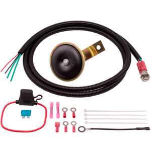 Kit de klaxon FARBIN RZR avec interrupteur à bouton, compatible avec <span class=keywords><strong>Polaris</strong></span> RZR <span class=keywords><strong>Ranger</strong></span>, voiturette de golf Club Car, Yamaha Maverick, motos, etc. - Product Image 1