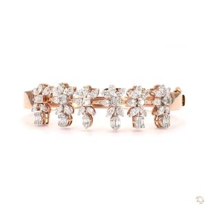 Pulsera de Diamantes de Oro Premium para Mujer, Diseño Clásico, Acabado Pulido Brillante, Ligera, Cómoda, Elegante, Joyería de Moda, Regalo - Product Image 5