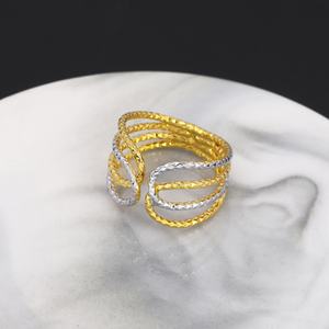 Anillo de Boda Jxx al por Mayor en Tono Oro 24K, Joyería Clásica de Latón Dorado para Mujeres y Hombres - Product Image 2