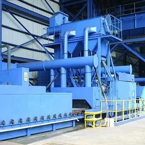 Alta eficiência grande ferrugem remoção aço placas tiro jateamento pré-tratamento linha com bom preço - Product Image 1