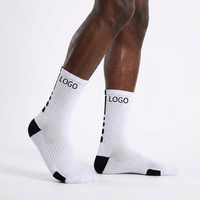 Chaussettes de sport tendance en tricot, respirantes, avec logo personnalisé, soutien de la voûte plantaire, pour les passionnés d'entraînement et de sport