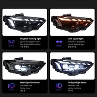 Faros Delanteros Blancos Brillantes de 6000K para Audi A3 2013-2020, 12V, Carcasa de ABS a Prueba de Fugas, Kit Plug-and-Play