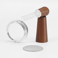 Kit d'outils à café expresso personnalisable avec logo gratuit – Ensemble complet : tasseur à café, outil WDT, entonnoir doseur – Kit d'outils de barista