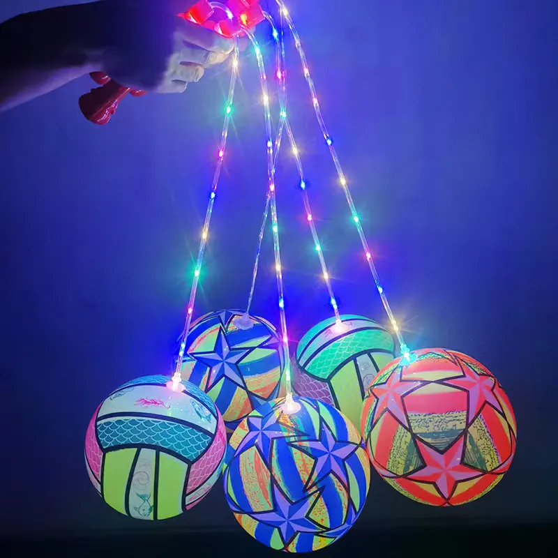 LED Light Jumping Ball Toys Kids Football Bouncing Ball Cute floating Ball Children Funny Toy Gifts for Kids