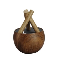 Diffuseur d'arômes ultrasonique en gros avec effet flamme 250 ml, humidificateur d'huiles essentielles à simulation de feu de camp, brume froide, lumière LED, décoration d'intérieur