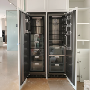 Réfrigérateur à tiroir entièrement intégré de 528 L, côte à côte, avec garniture intérieure de style métallique, tiroir en verre - Product Image 4