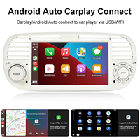 OEM/ODM Écran tactile 7 pouces Android GPS Autoradio avec WiFi intégré pour Fiat 500 Abarth 2007-2015 Carplay sans fil Multimédia