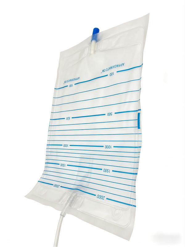 2000ml Disposable PVC Adult Urinal Bags