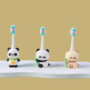 แปรงสีฟันขนนุ่มแพนด้าน่ารัก 10000 เส้น พร้อมด้ามจับกันลื่น สำหรับเด็กเล็ก เด็กวัยหัดเดิน และเด็กทั่วไป ทำความสะอาดช่องปากและฟัน - Product Image 2
