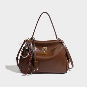 High-End Women's Large Capacity <b>Tote</b> Bag <b>Zip</b> Closure Autumn Winter Cross-Body Satchel With Polyester Tanjing - Product Image 3