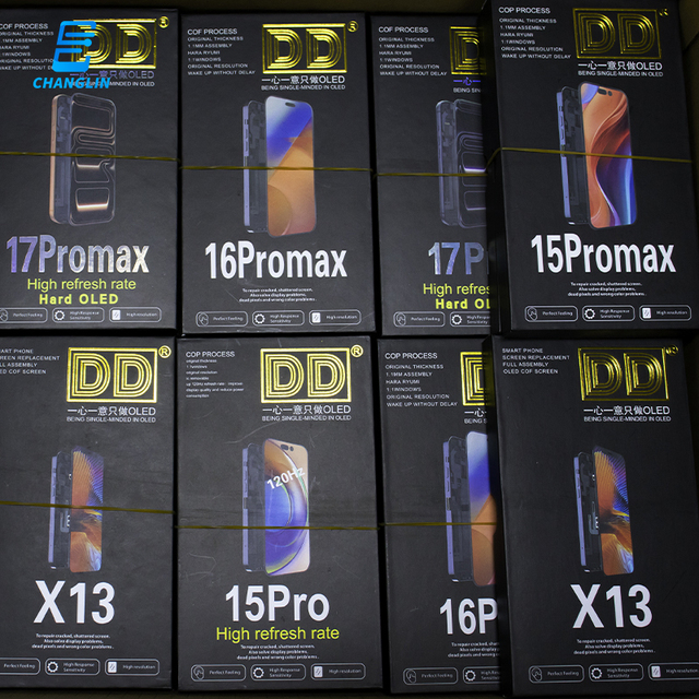 Wholesale DD Mobile Phone LCD for IPhone X XS XR 14 15 16 17 Pro Max OLED SOFT Digital Touch Screen Display Assembly Replacement