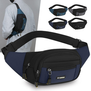 Fashion Men's Fanny Pack Large Capacity Oxford Cloth Waist Bag Everyday Use Black Blue Gray Dark Blue - Product Image 3