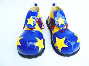 Красные клоунские туфли с двумя звеньями - Product Image 5