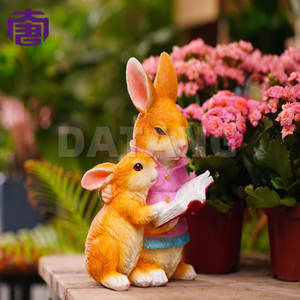 Luces con diseño de conejos madre e hijo para decoración de césped y jardín, para exteriores, para celebraciones de jardín y festivales - Product Image 3