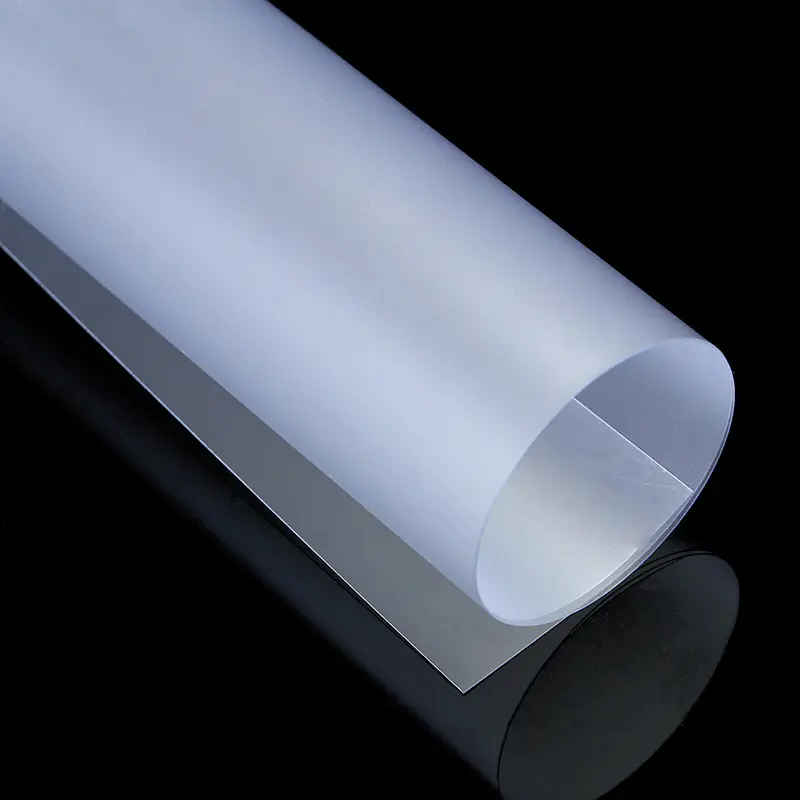 Thermoform APET feuille givrée 0.45mm plastique rigide PET haute feuille transparente rouleau avec revêtement en Silicone