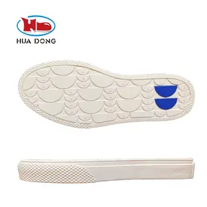 Huadong Sol Cangkir Putih, Ahli Sol Luar Kustom Pengganti Bahan Karet Suela Sol Sneaker untuk Membuat Sepatu