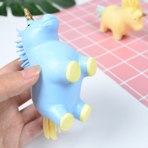 High Quality TPR Animal Unicorn Squishy <b>Balls</b> Flour Filling Slow Return Hand Exercise <b>Squeeze</b> Stress Relieve Toys for Kids - Product Image 3