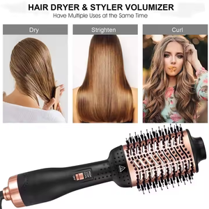 <span class=keywords><strong>Cepillo</strong></span> <span class=keywords><strong>Secador</strong></span> de Pelo 3 en 1 de Cerámica con Aire Caliente, Voluminizador, Rizador y Alisador, Herramienta de Peinado OEM Marca Privada - Product Image 6