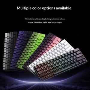 Clavier mécanique sans fil K61 pour mode unique, touches gravées ultra-lumineuses, claviers de jeu RGB - Product Image 2