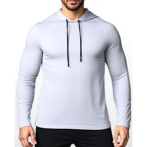 Men's Gym <b>Training</b> Hooded <b>Top</b> Pullover Men's Gym Fitness Workout Athletic <b>Long</b> <b>Sleeve</b> Casual Clothing Gym Workout Hoodies - Product Image 3