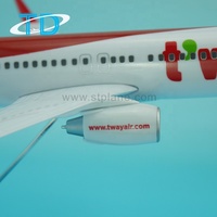 Modèle d'avion Boeing 737-800 B737-800 en résine synthétique, échelle 1/100, 39,5 cm, personnalisable, simulation réduite, cadeau d'affaires, fourni par l'usine