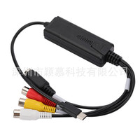 Carte de capture AV S-Video vers USB Type-C avec prise en charge CVBS pour la diffusion en direct, l'enregistrement MP4, compatible avec les ordinateurs portables Linux YMCA075