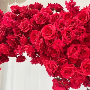 Arche <span class=keywords><strong>de</strong></span> fleurs en forme <span class=keywords><strong>de</strong></span> cœur en soie rouge pour réception <span class=keywords><strong>de</strong></span> <span class=keywords><strong>mariage</strong></span>, décoration <span class=keywords><strong>de</strong></span> <span class=keywords><strong>fond</strong></span> pour événements <span class=keywords><strong>de</strong></span> <span class=keywords><strong>mariage</strong></span> - Product Image 5