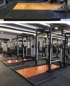 גבוה קצה מותאם אישית כוח מתלה סקוואט מתלה עם פלטפורמה ביתית כושר s086 חצי מתלה משקולות פלטפורמה - Product Image 2